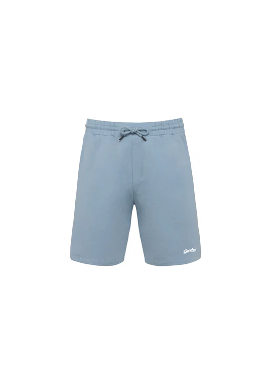 Een foto van Aquamarine Mens shorts met een logotje erop van Dardroo